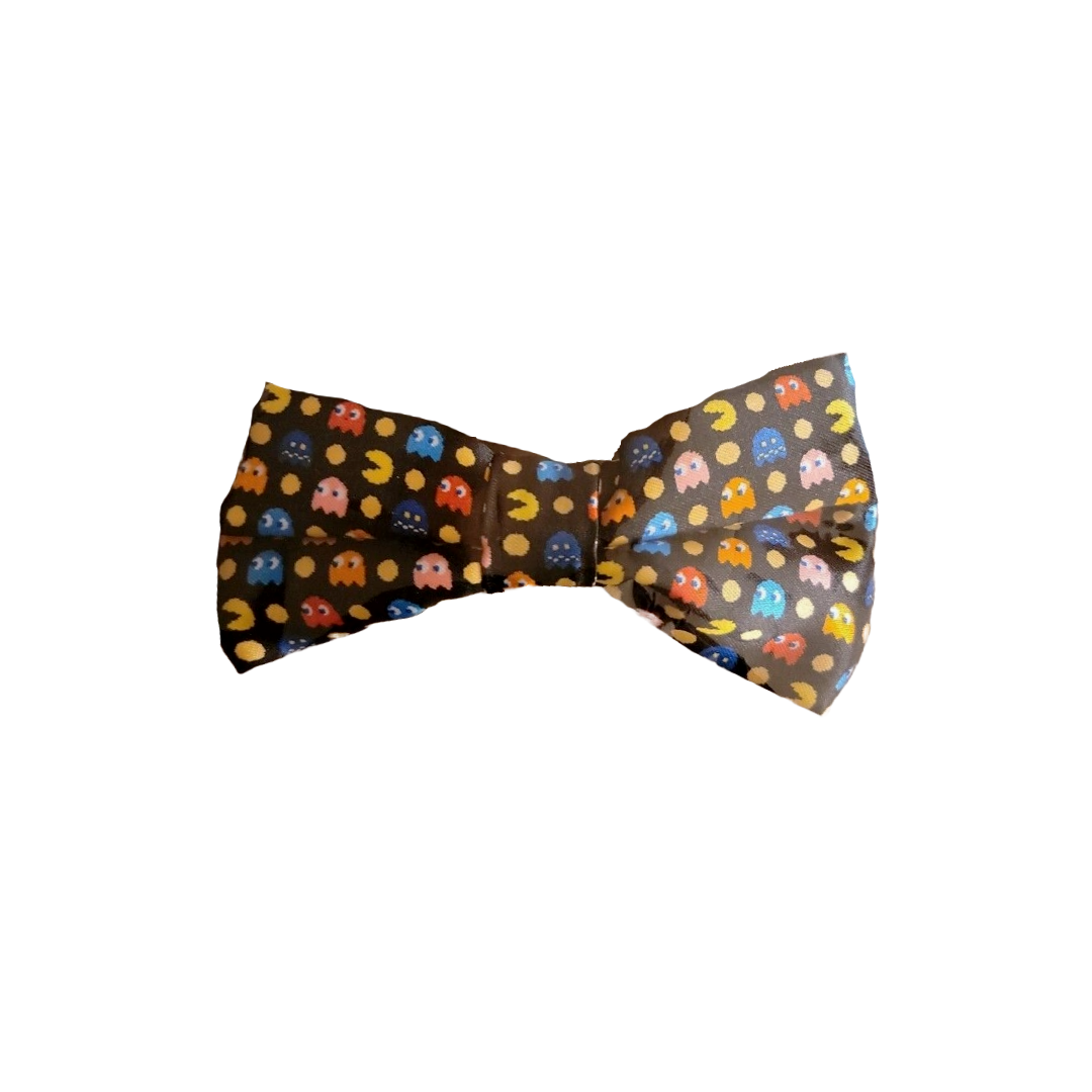 Adult Bow Tie Black Exclusive Pac Man Bow Tie Pac Man Namco Bandai Loot Crate