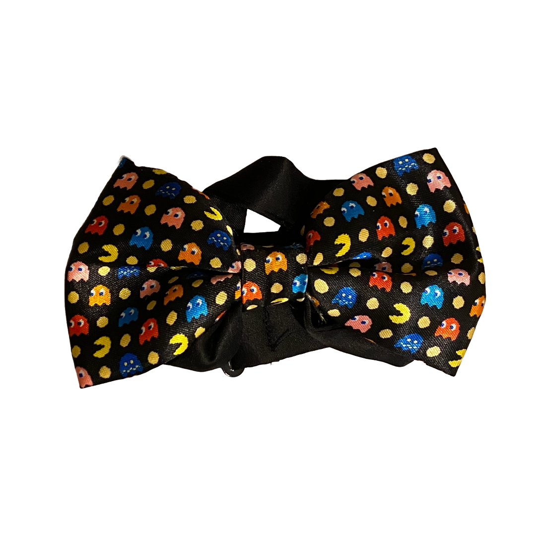 Adult Bow Tie Black Exclusive Pac Man Bow Tie Pac Man Namco Bandai Loot Crate