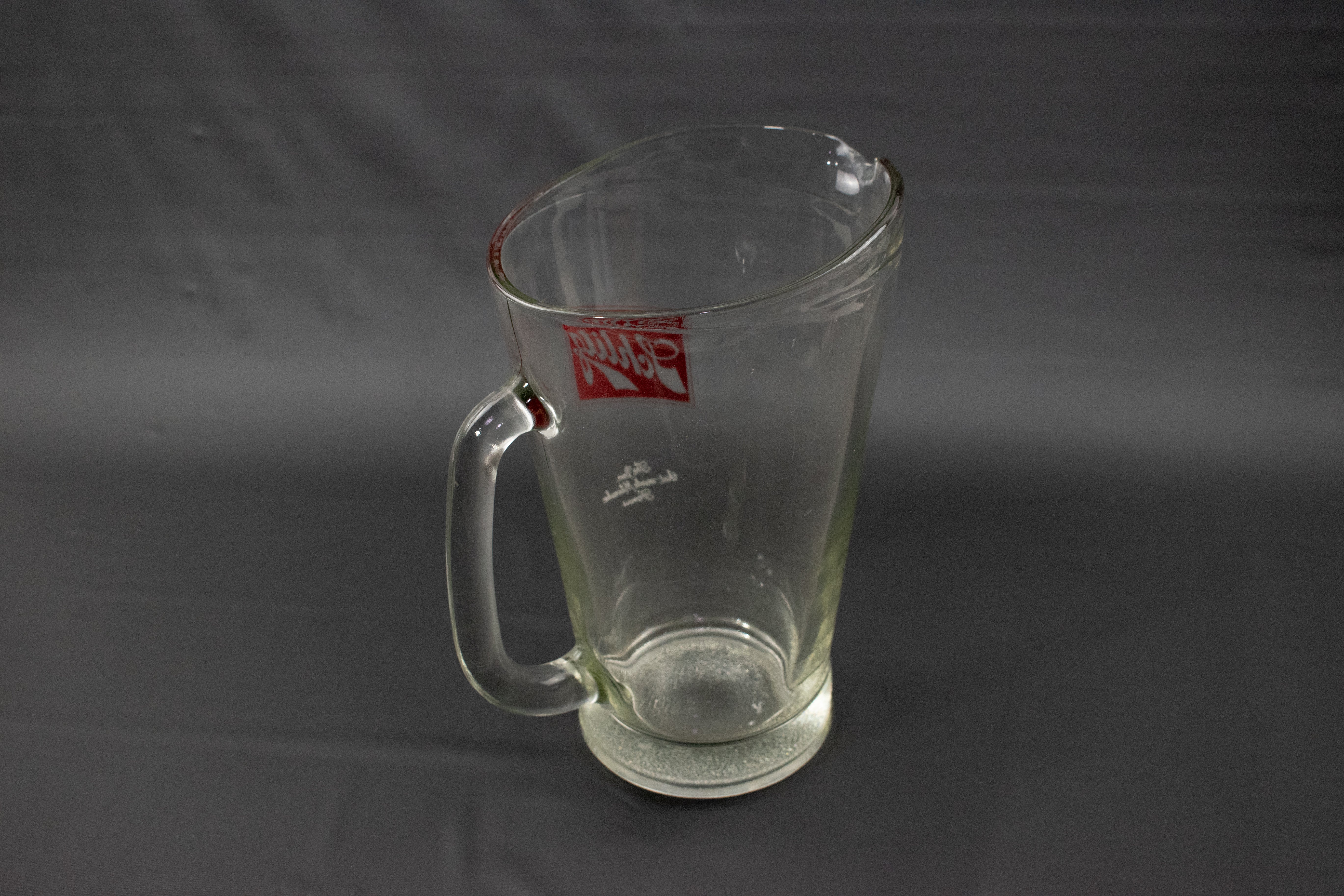 Vintage Beer Shlitz Pitcher Glass Pitcher Schlitz Beer Milwaukee Wisconsin Used