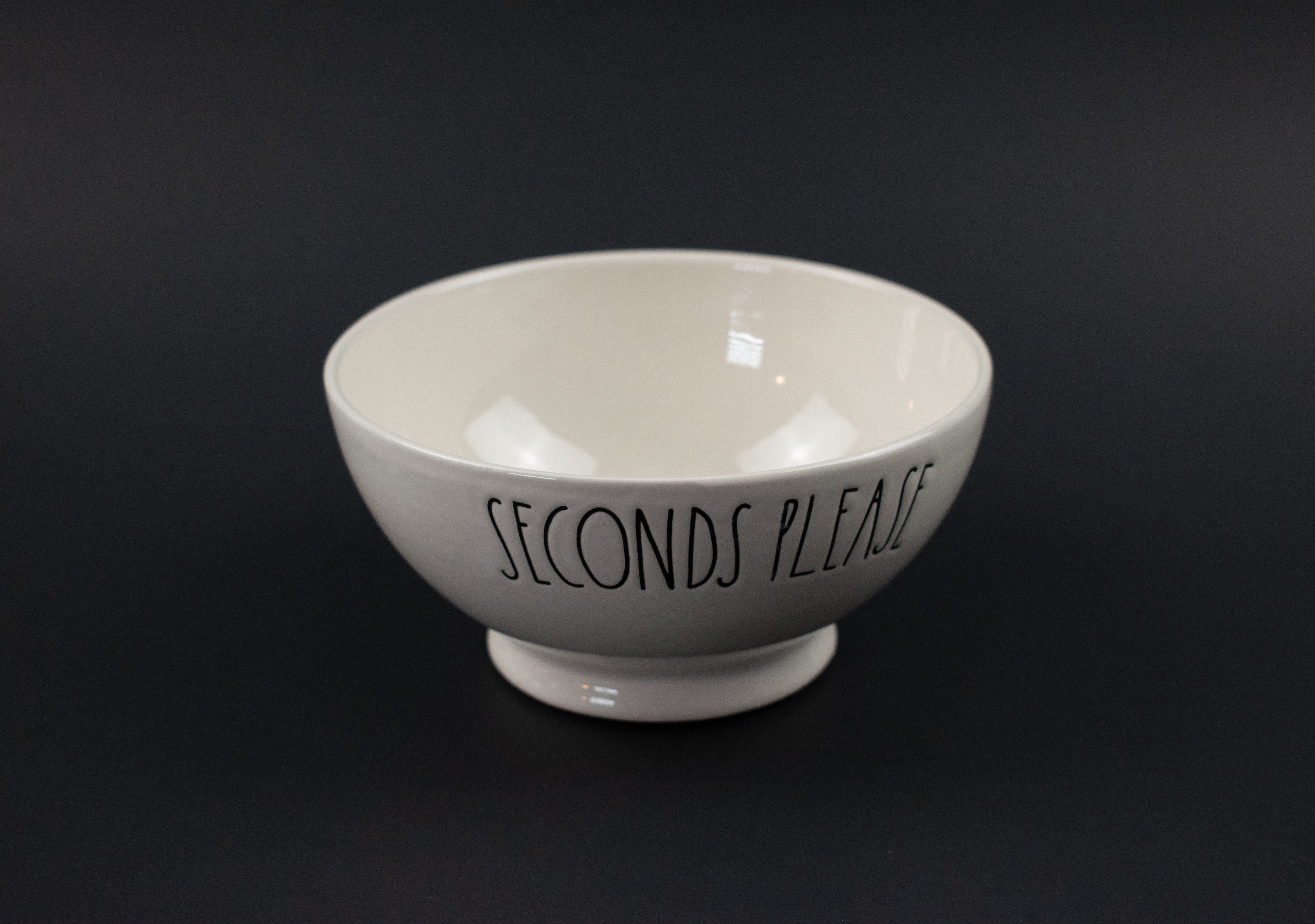 Rae Dunn Bowl Seconds Please Authentic Magenta Pottery Artisan Collection