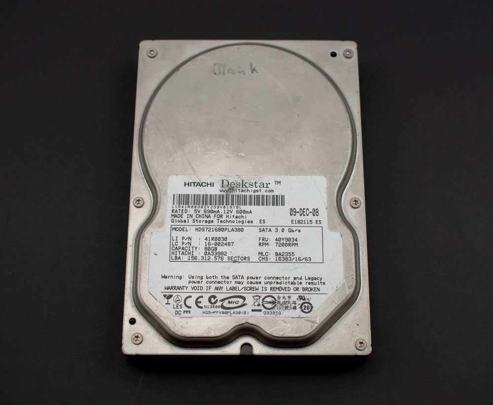 Hitachi Deskstar 80GB HDD HDS728080PLA380 Hard Drive