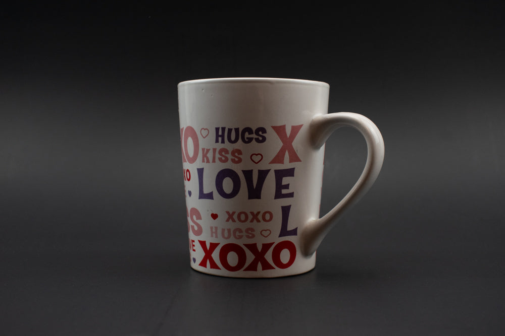 Hugs and kisses Love Coffee Cup Used Royal Norfolk Stoneware