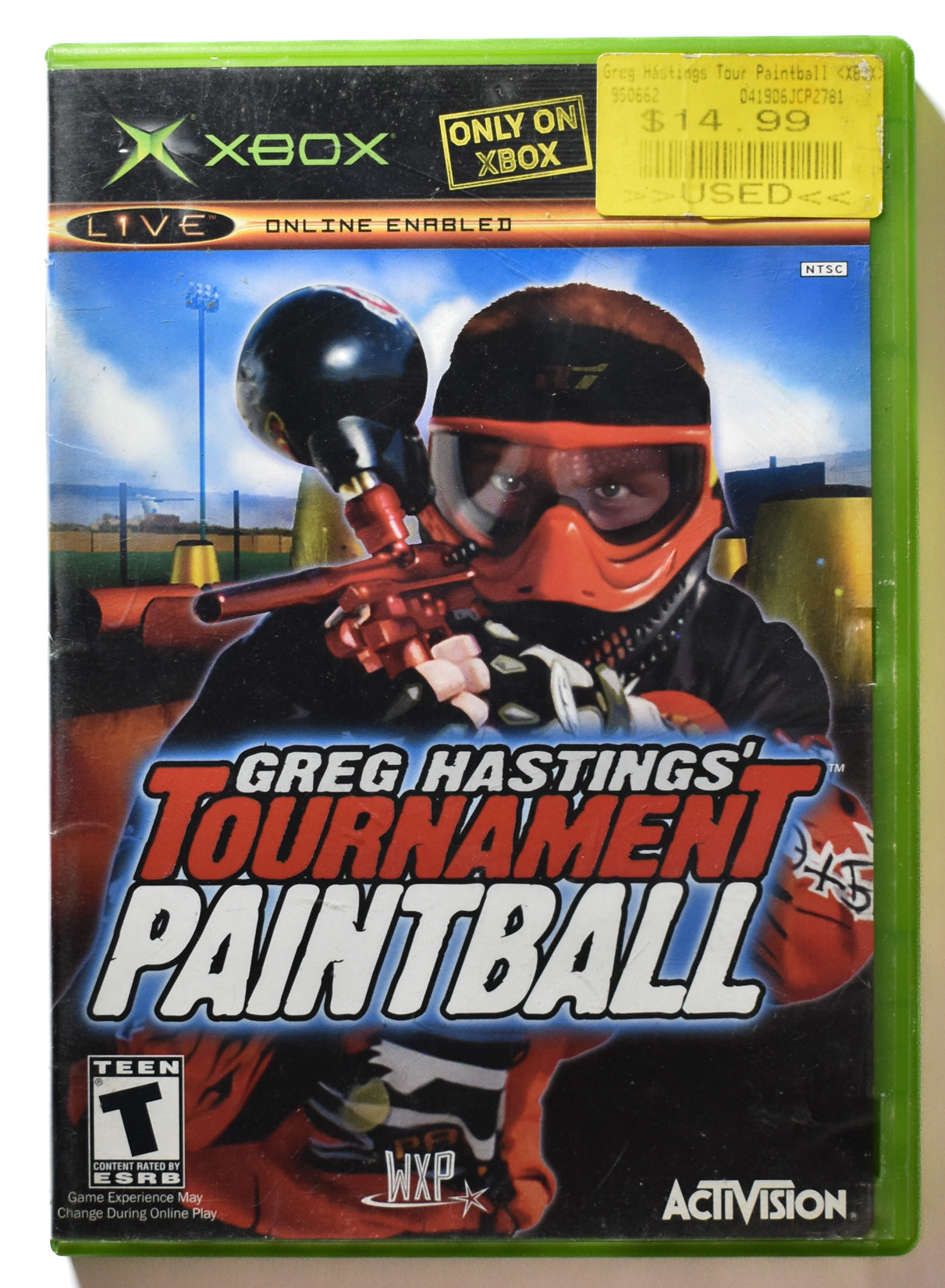 Xbox Greg Hastings Tournament Paintball Game Microsoft Xbox Original USED