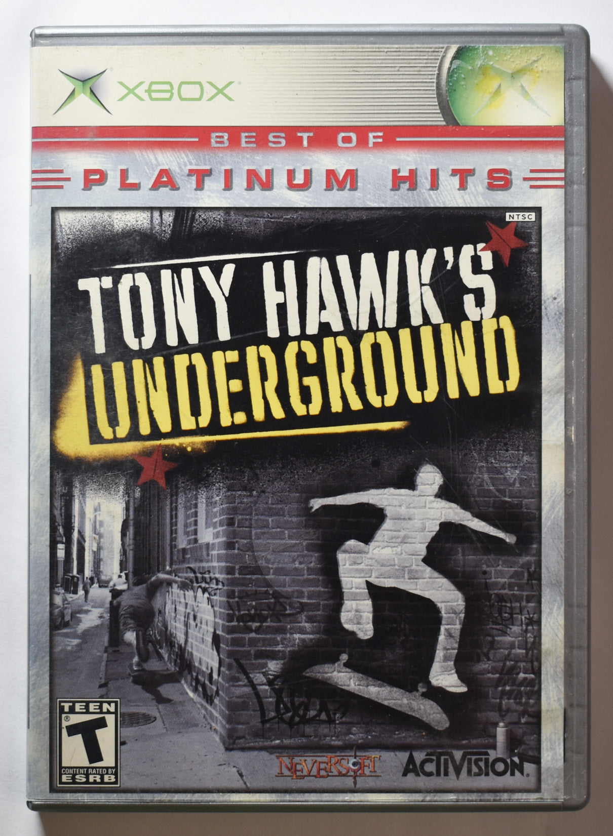 Xbox Tony Hawk Underground Game Platinum Hits Microsoft Original Xbox Game