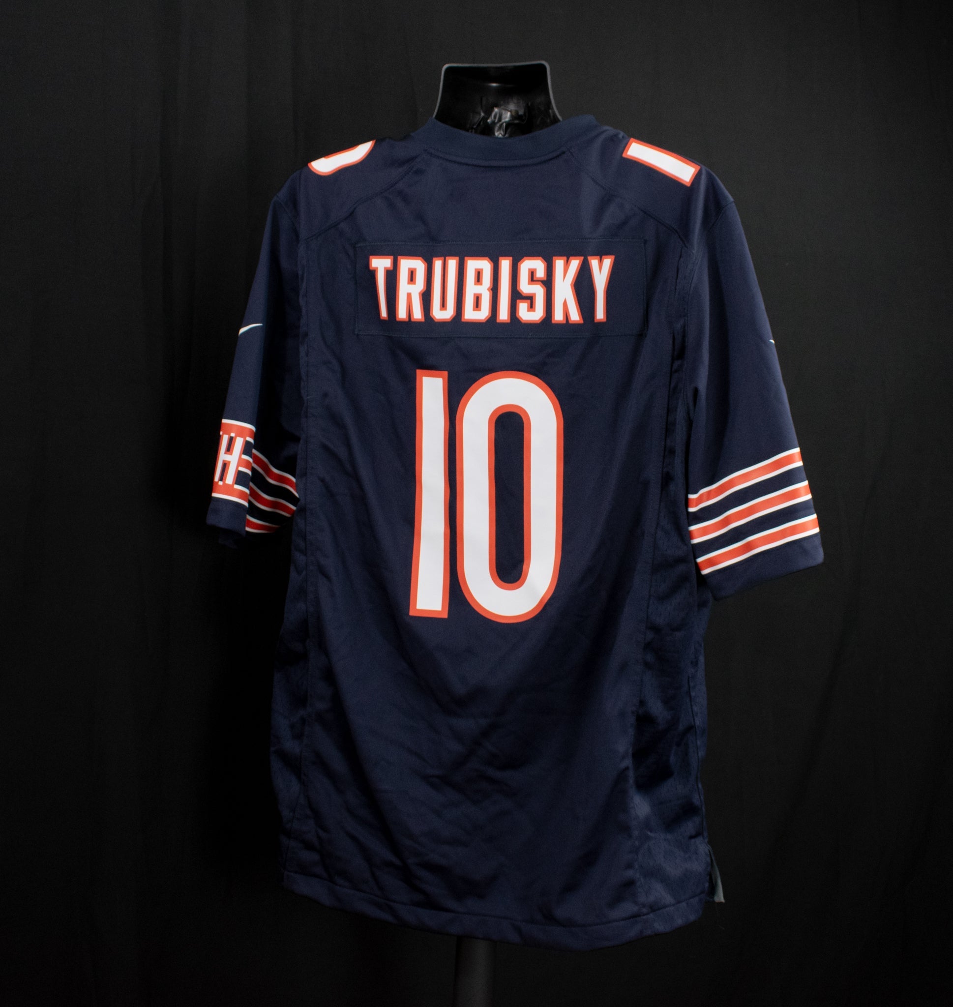 Chicago Bears Jersey Blue Nike On Field X-Large Adult NFL Jersey Mitch Trubisky #10 QB