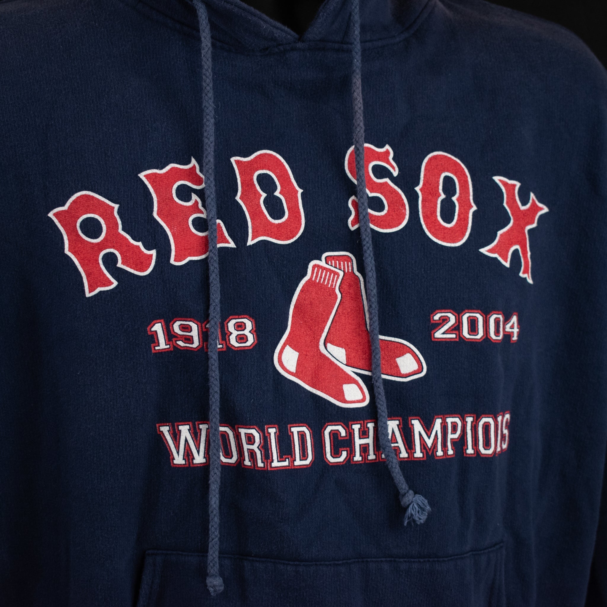 Boston Red Sox KIDS Blue Sweatshirt Hoodie MLB Authentic Large