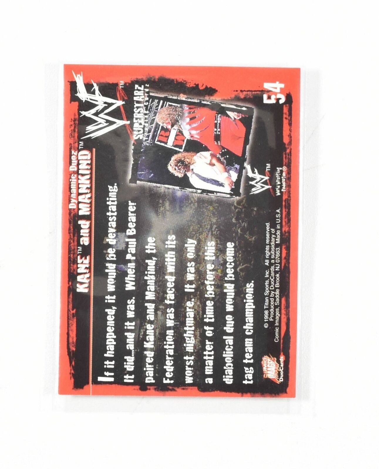 Kane And ManKind WWF Card Comic Images 1998 54 - 98-1