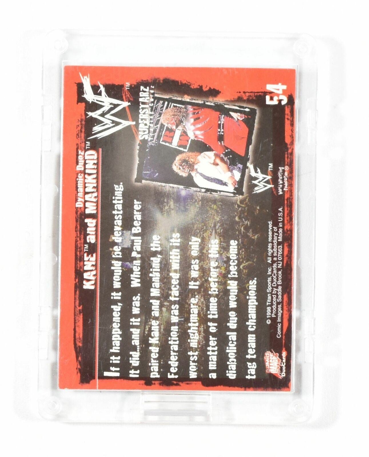 Kane And ManKind WWF Card Comic Images 1998 54 - 98- 7