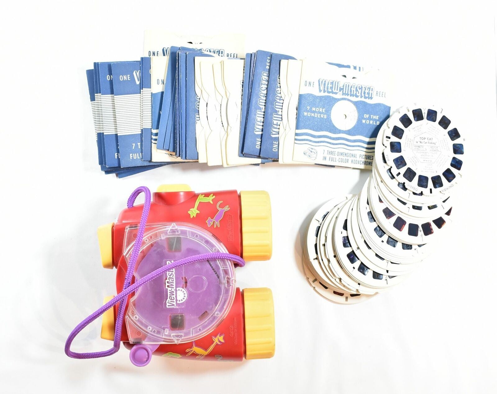 View Master Reel And Viewer Toy Used Large lot 1998 Vintage