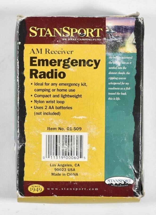 Emergency Radio Stan Sports Survival Kit AM Receiver