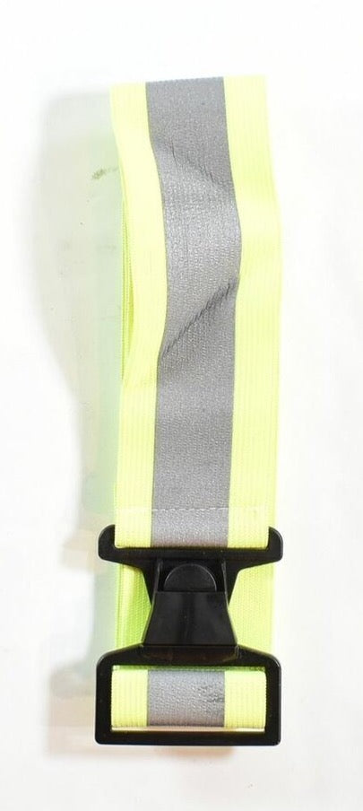 Reflective Safety Belt Yellow Neon Stretch Used PT Belt Work out