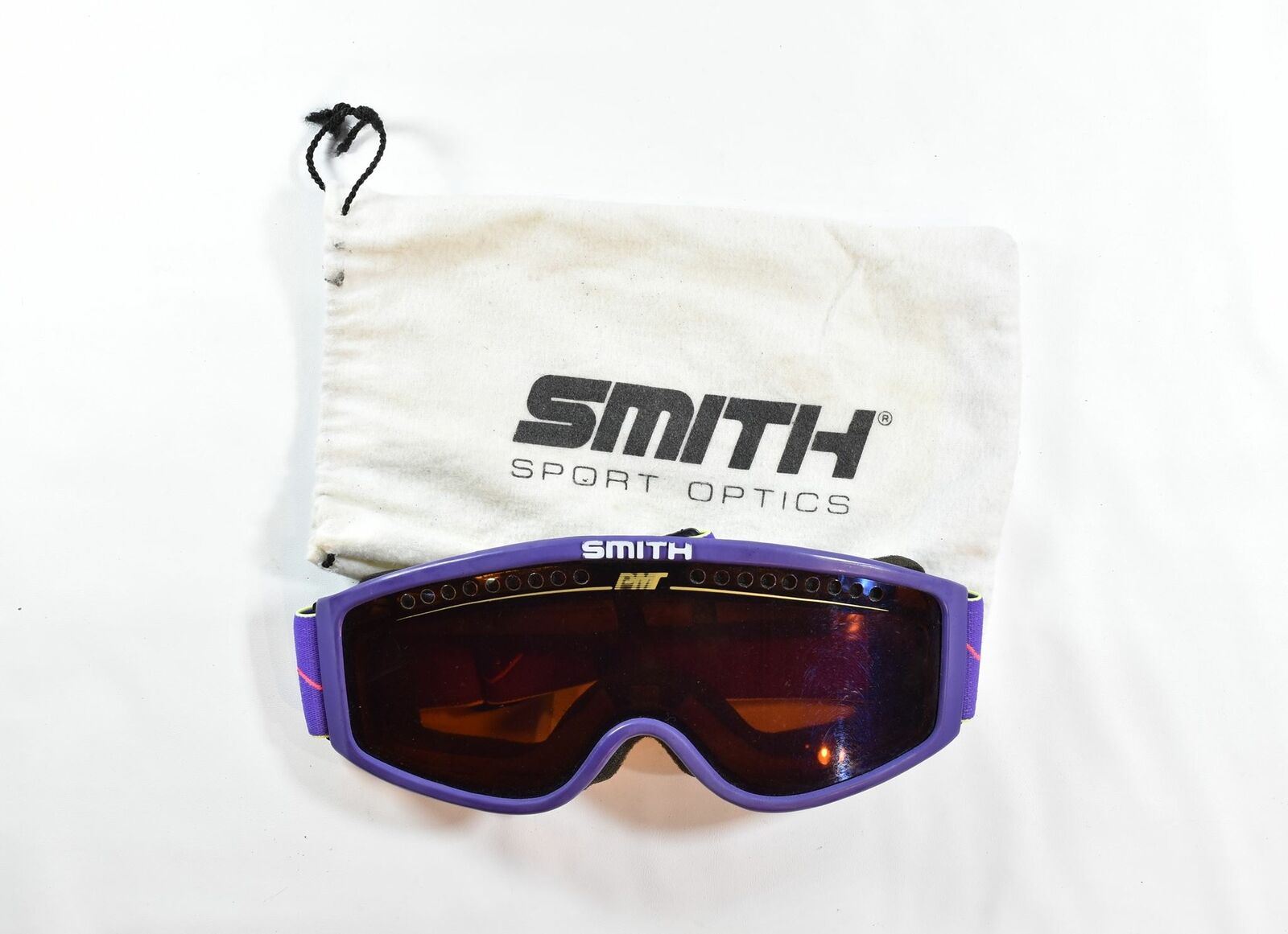 PMT SMITH Ski Goggles Purple Vintage Smith Sport Optics Used DAMAGED