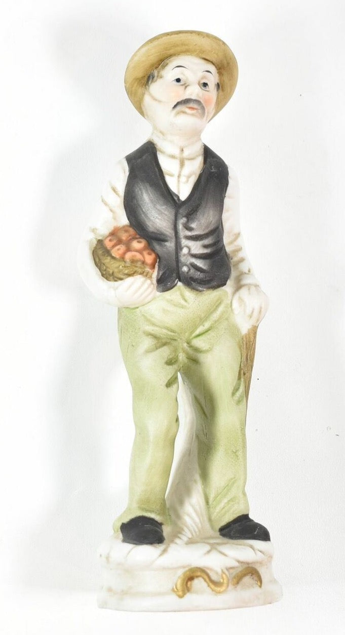 Ceramic Figure Grandpa Old Man 7 inch Figure Used