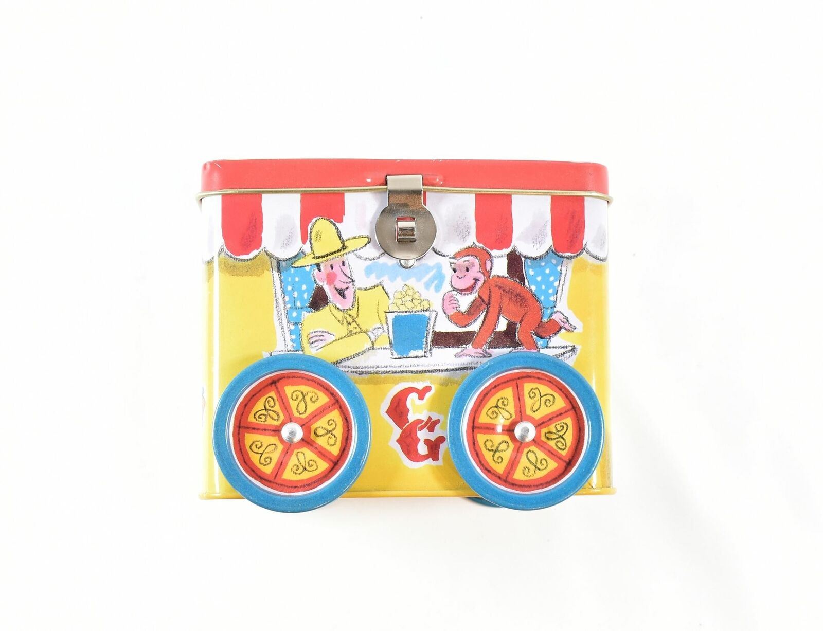 Curious George Circus Coin Tin Box Used Universal Studios