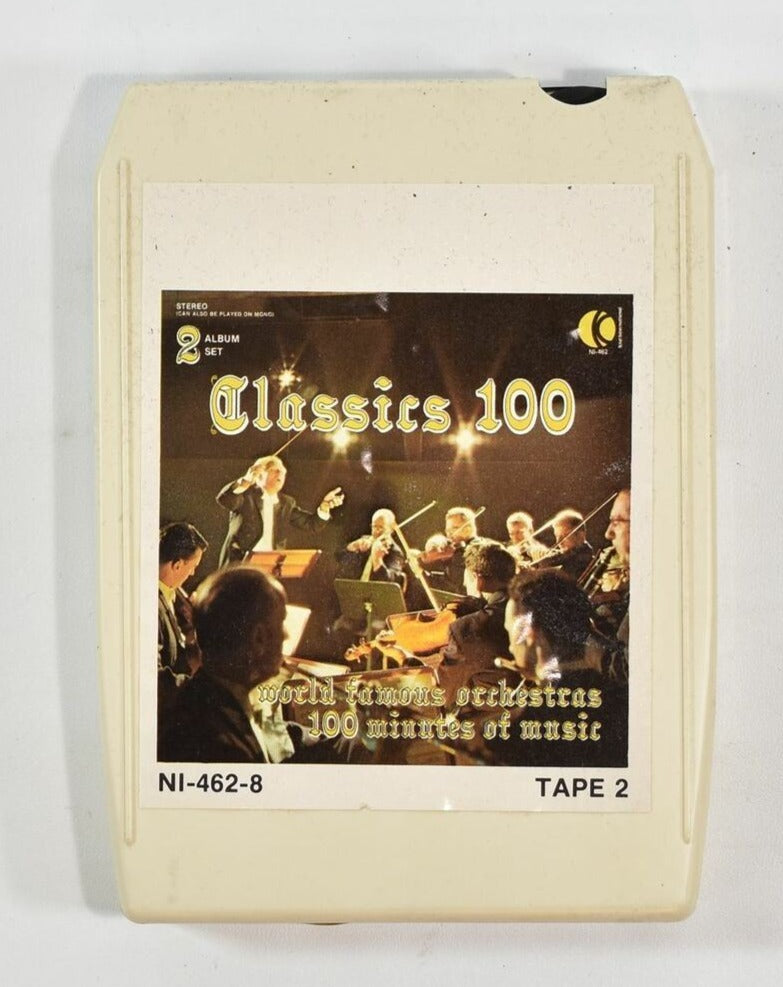 Classics 100 World Famous Orchestras 100 minutes of music TAPE 2 Used 8 Track ta