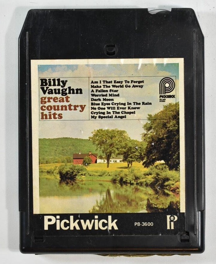 Billy Vaughn Great Country Hits 8 Track tape used