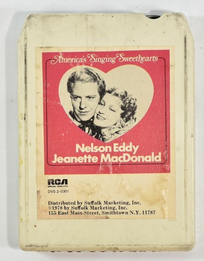 Nelson Eddy Jeanette Macdonald 8 track tape used DVS 2-0301 Americas Singing Swe