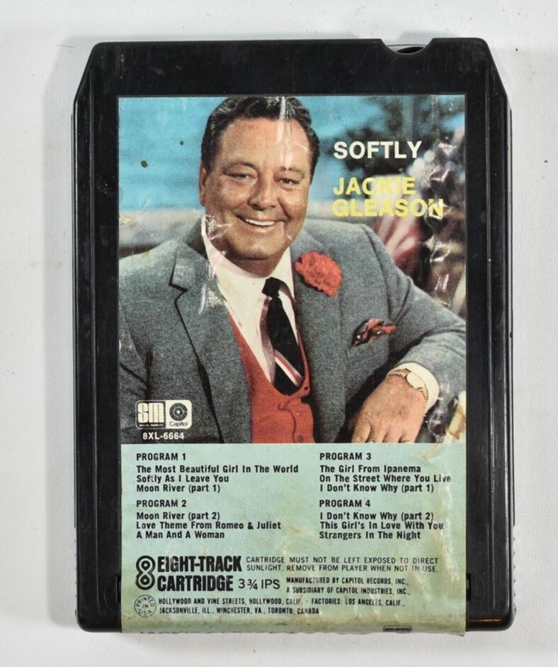 Softly Jackie Gleason 8 track tape used