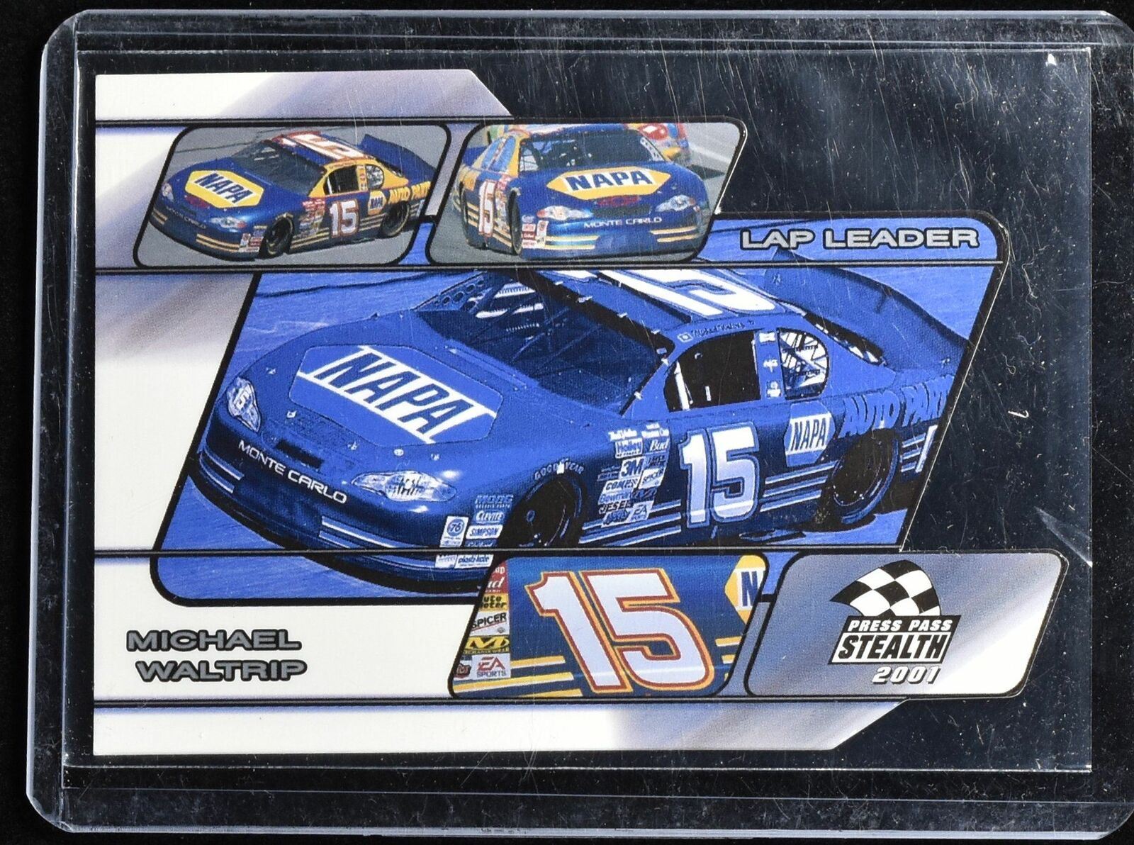 Micheal Waltrip Press Pass 2001 Lap Leader LL 23 / 36 Nascar Racing