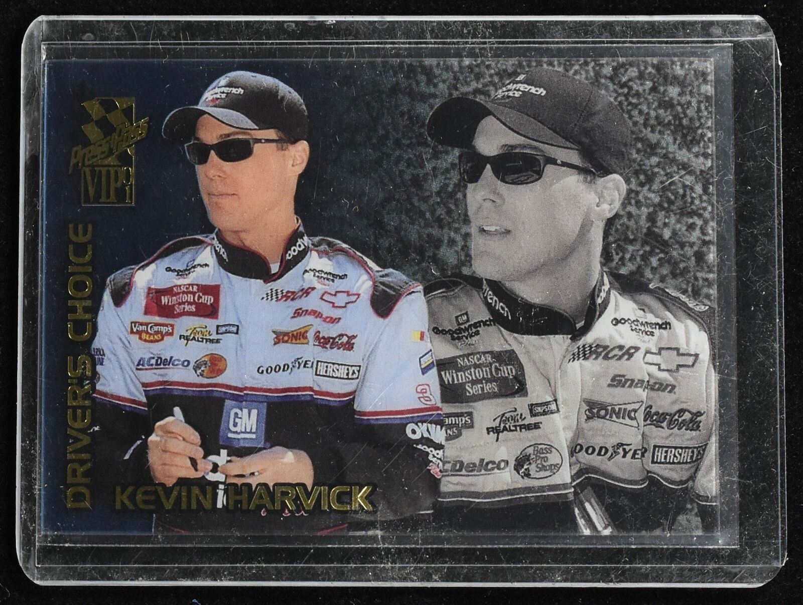 Kevin Harvick Press Pass VIP 2001 Drivers Choice Nascar Racing Card