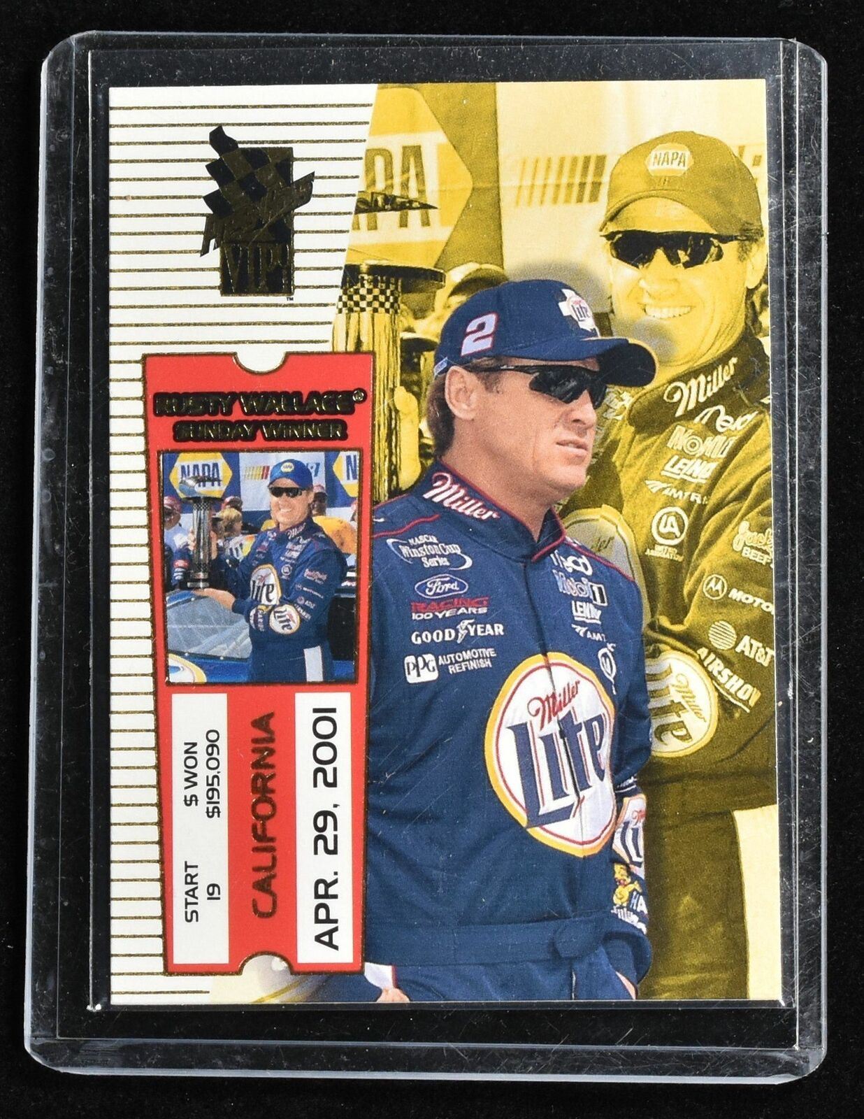 Rusty Wallace Apr. 29 2001 Press Pass NO. 26 Nascar Racing Card