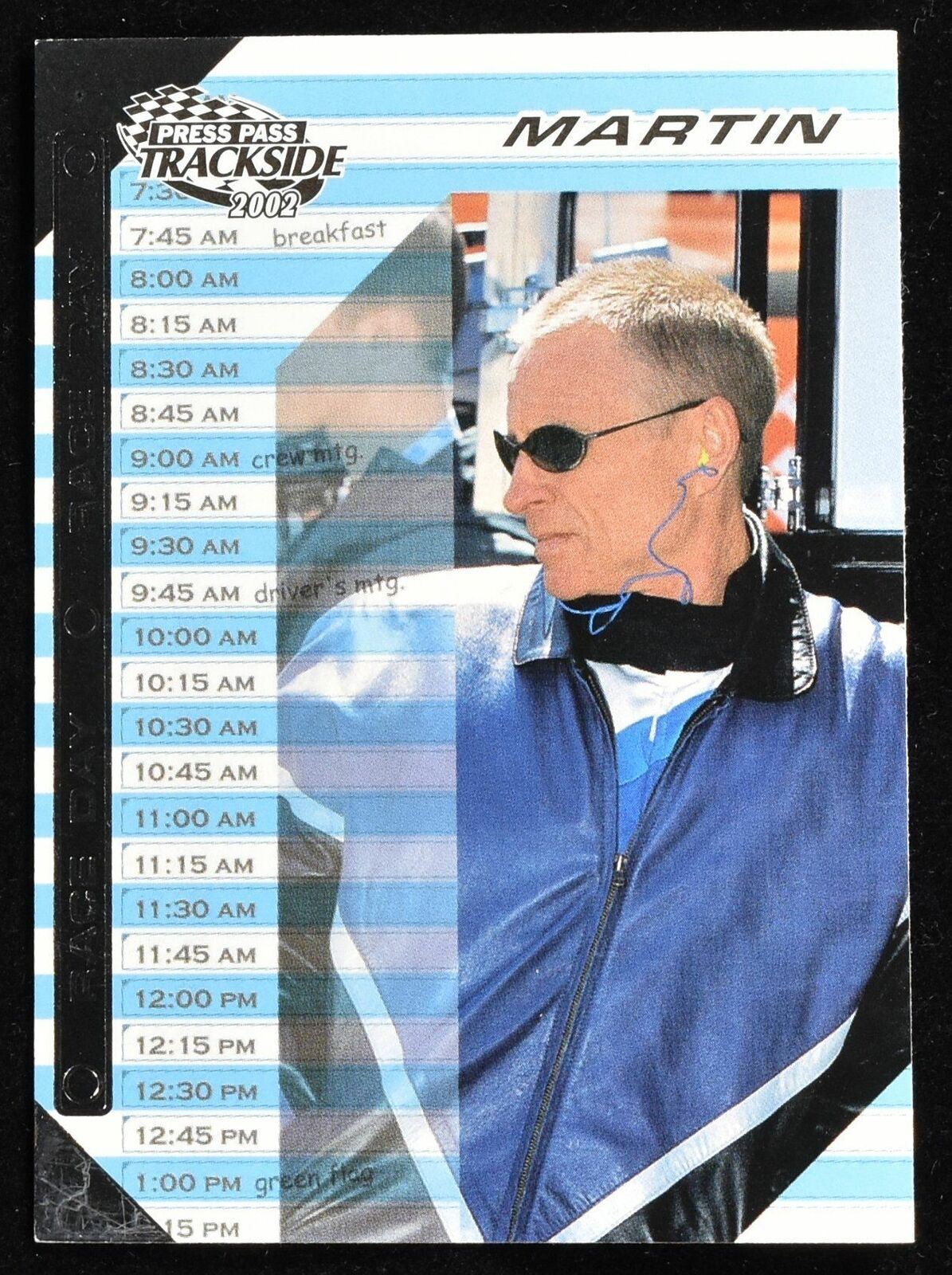 Mark Martin Press Pass Track Side 2002 No. 61