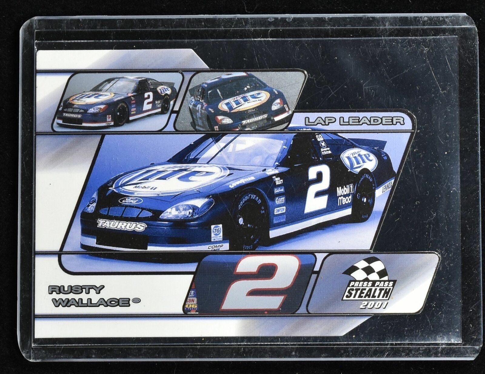 Rusty Wallace Lap Leader Press Pass Stealth 2001 LL 20/36