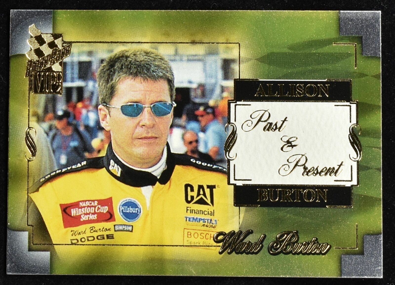 Past and Present Nascar Racing Press Pass VIP 2002 Allison Burton Past and Prese