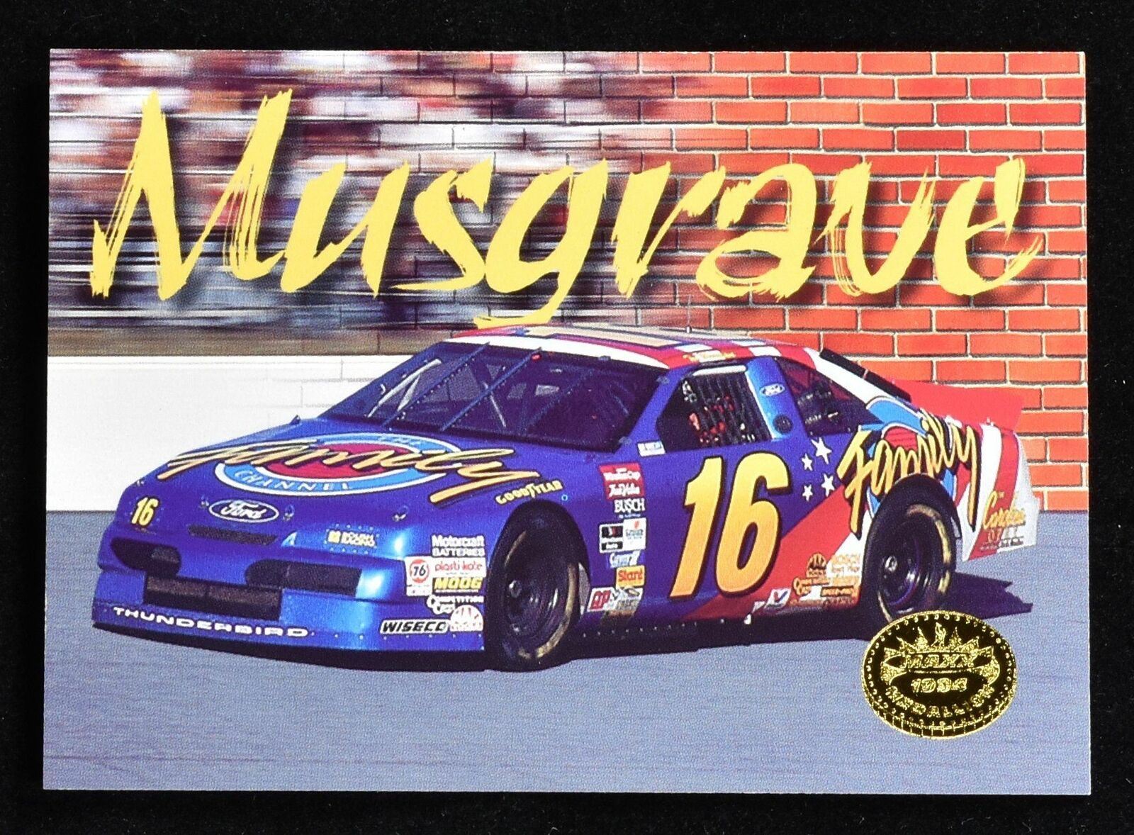 Ted Musgrave No. 12 Nascar Racing Card 1994