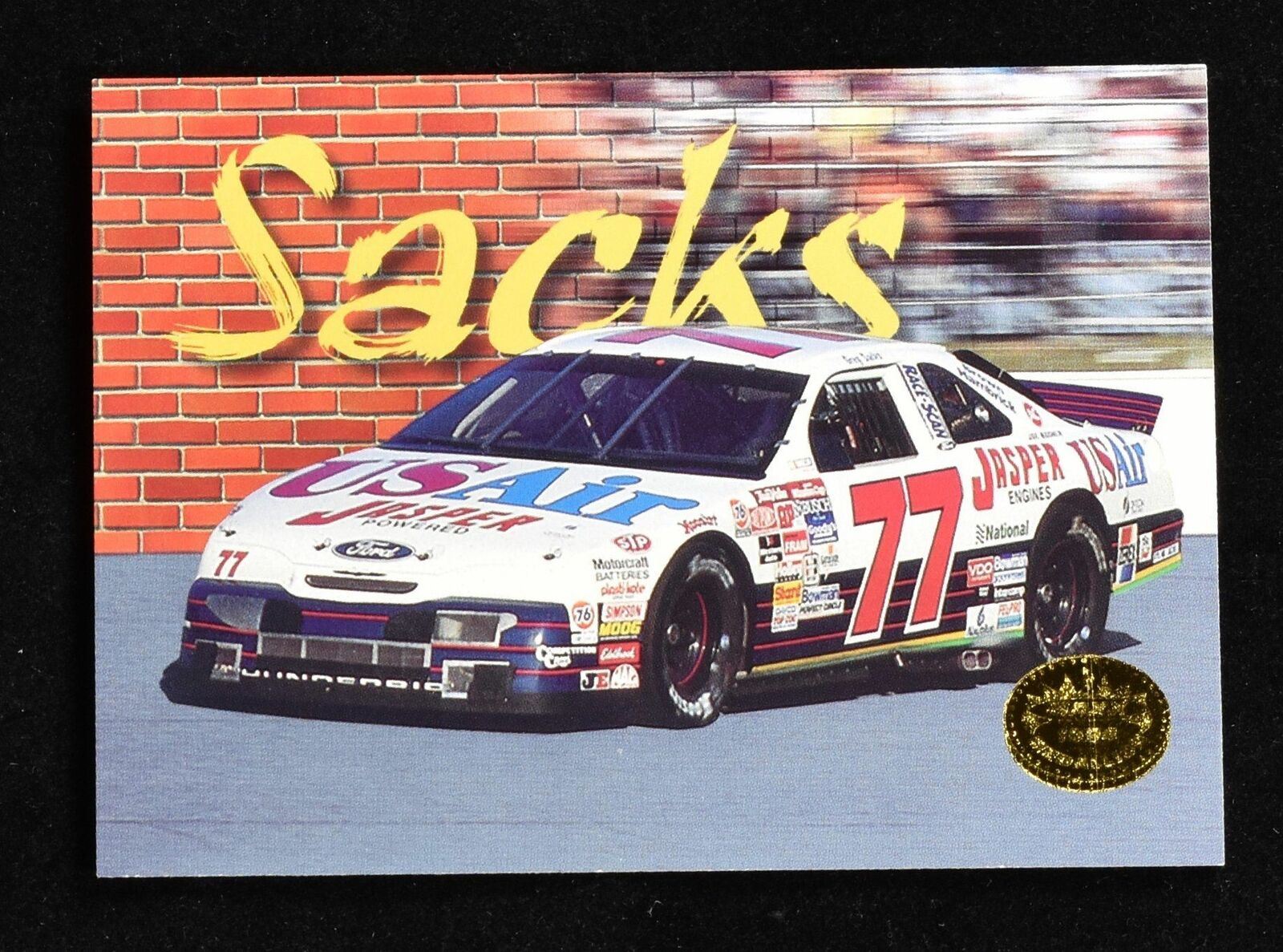 Greg Sacks No. 17 Nascar Racing Card 1994