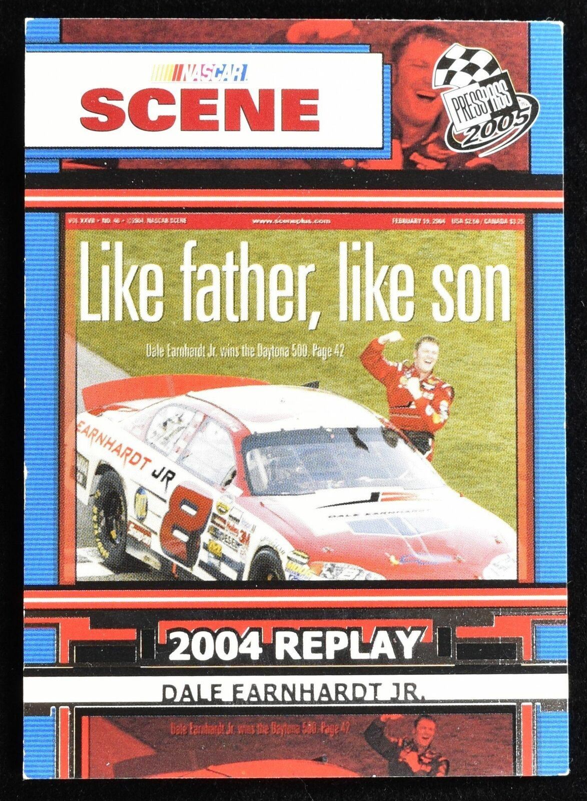 Dale Earnhardt Jr. No. 73 2004 Press pass Nascar Racing card