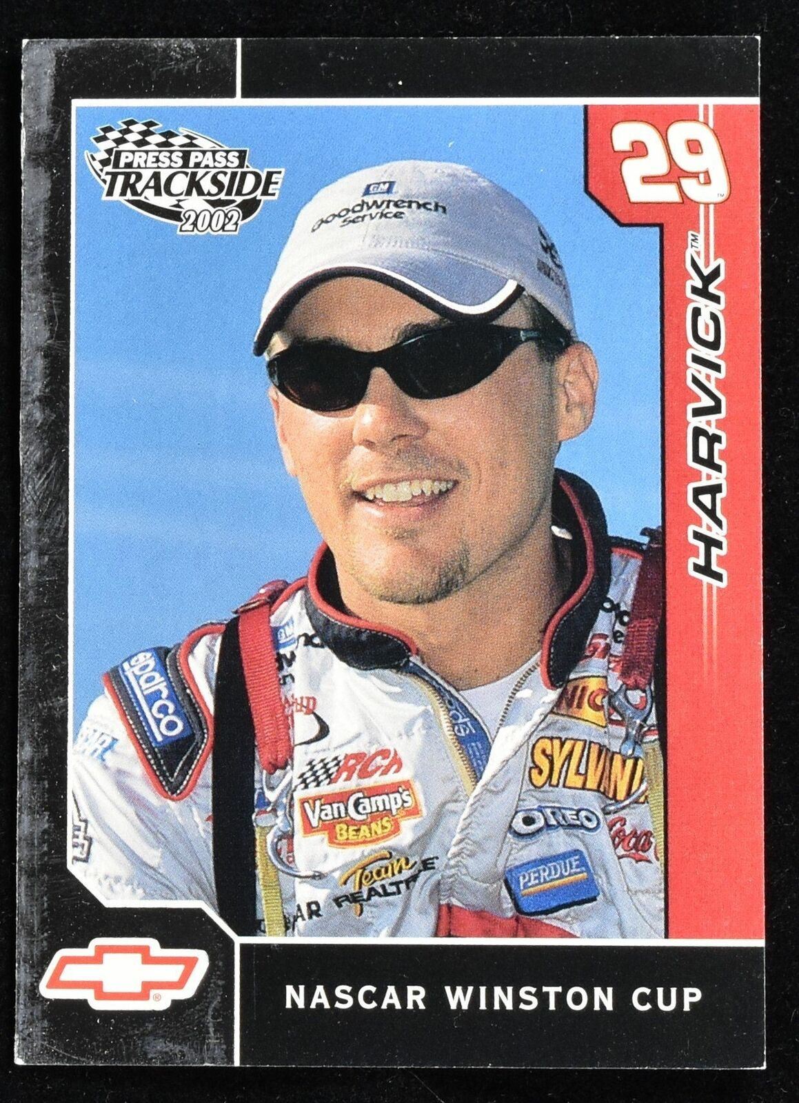 Harvick 29 Press Pass trackside 2002 Nascar Winston Cup