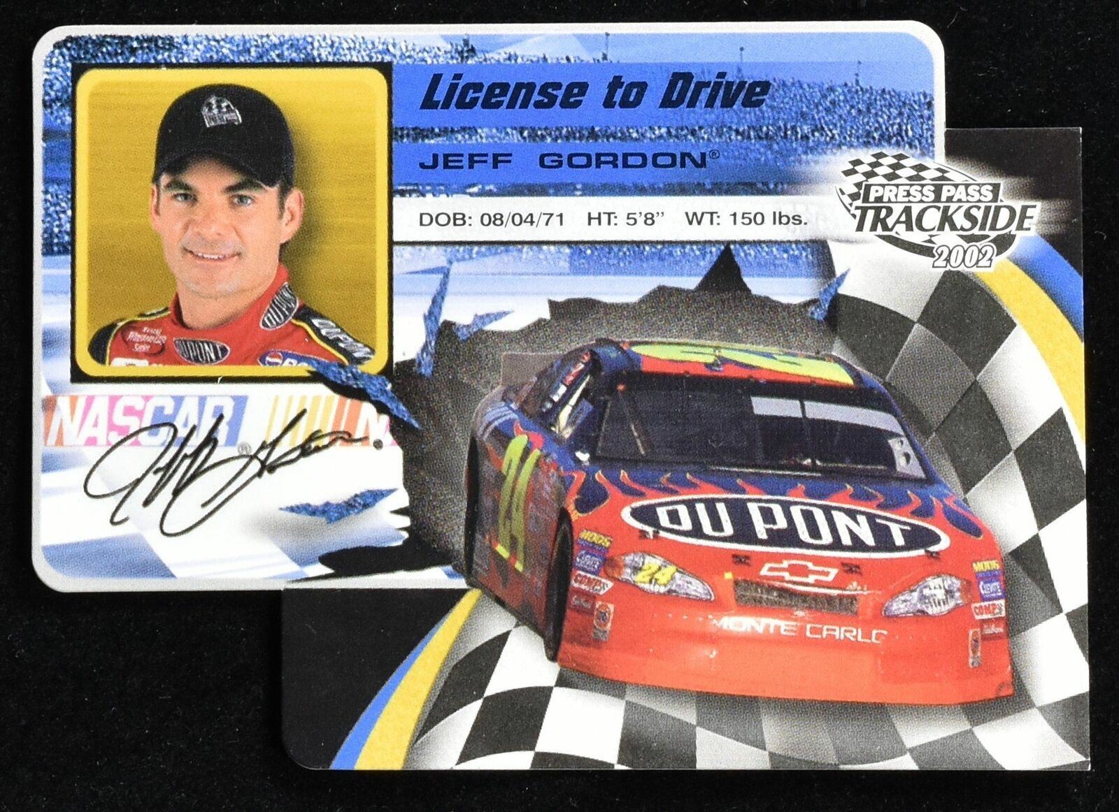 Jeff Gordon License To Drive Press Pass Track Side 2002 LDP 9/36