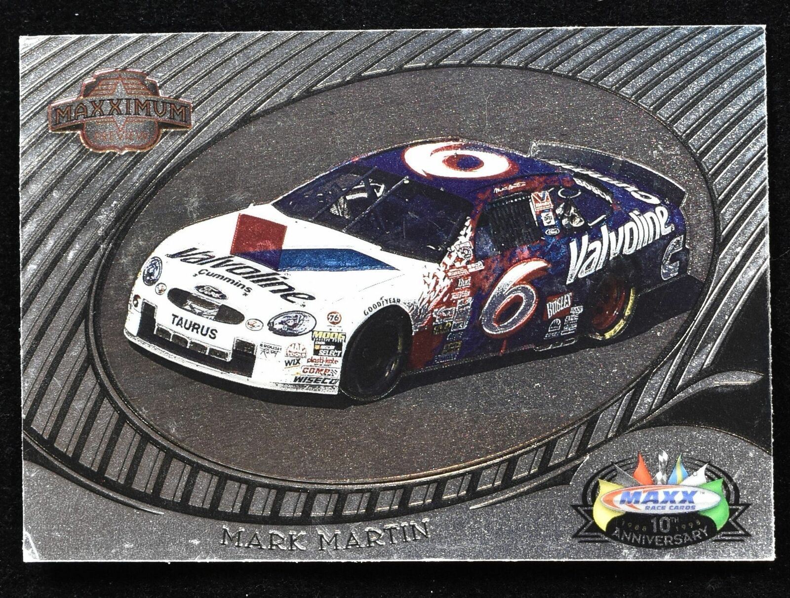 Mark Martin P6 Nascar Racing card Maxx 1998