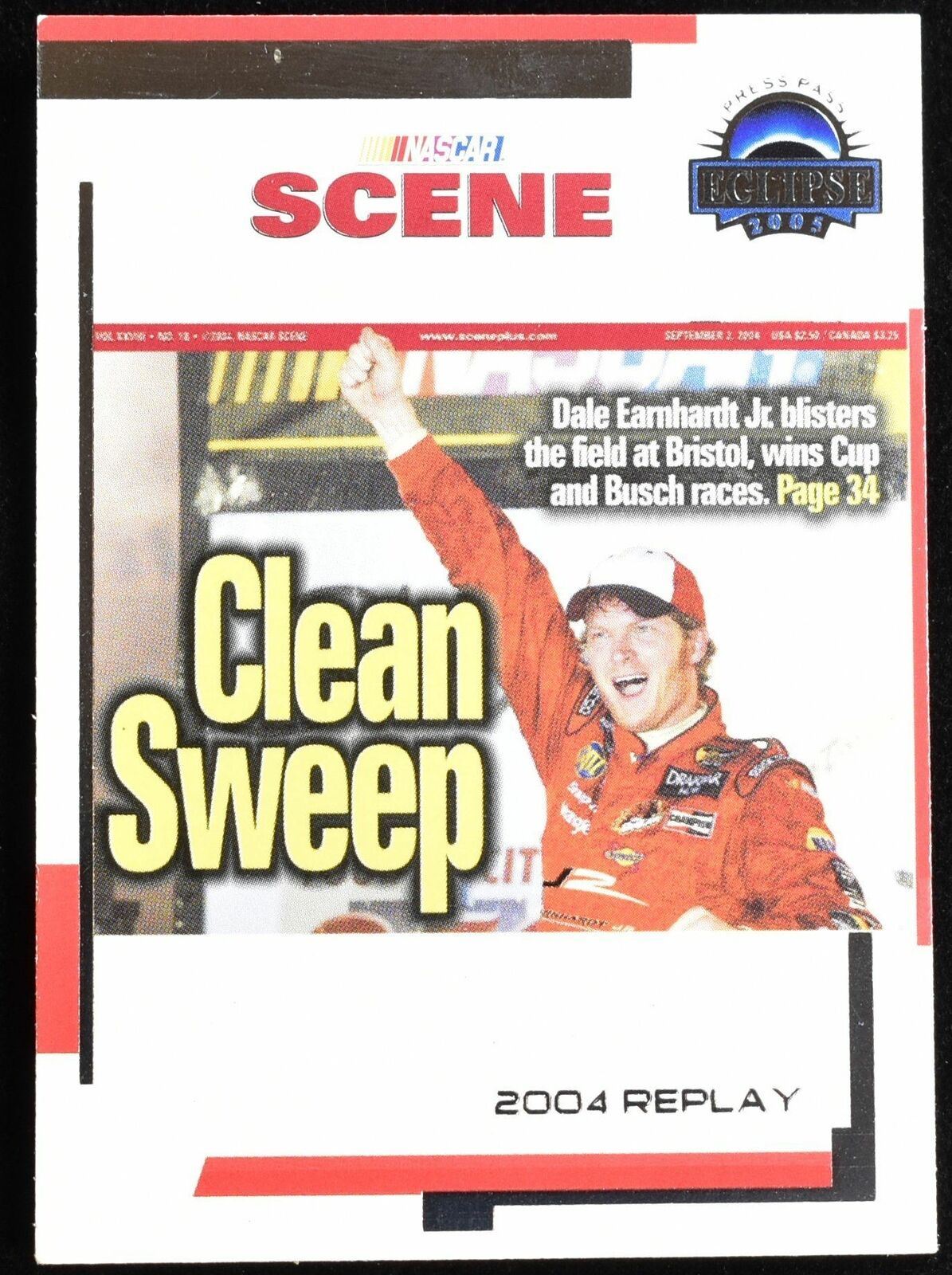 Dale Earnhardt Jr Eclipse 2005 Scene Clean Sweep 2004 Replay 71 Press pass