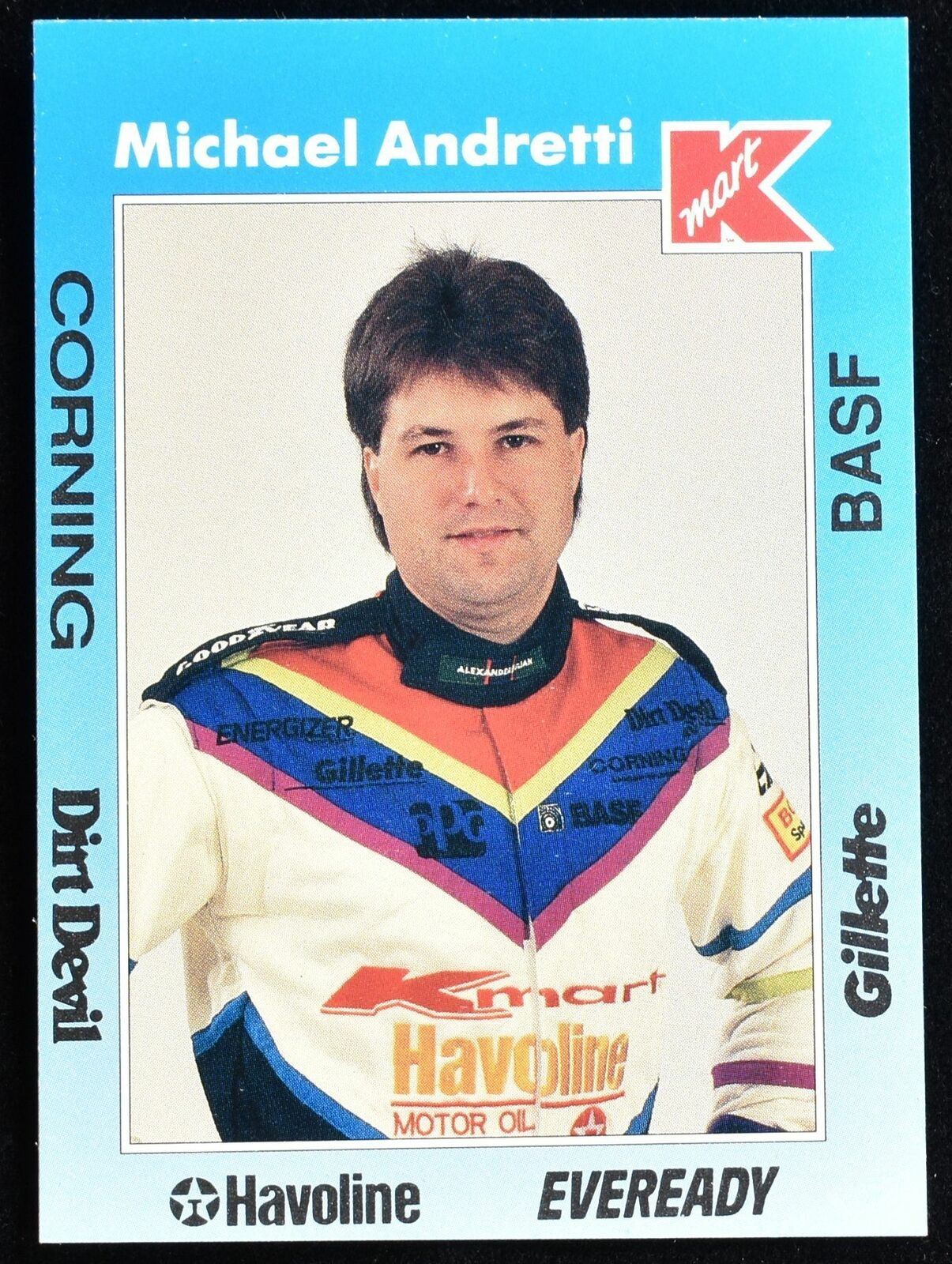 Michael Andretti K-Mart 1991 Nascar Racing Card