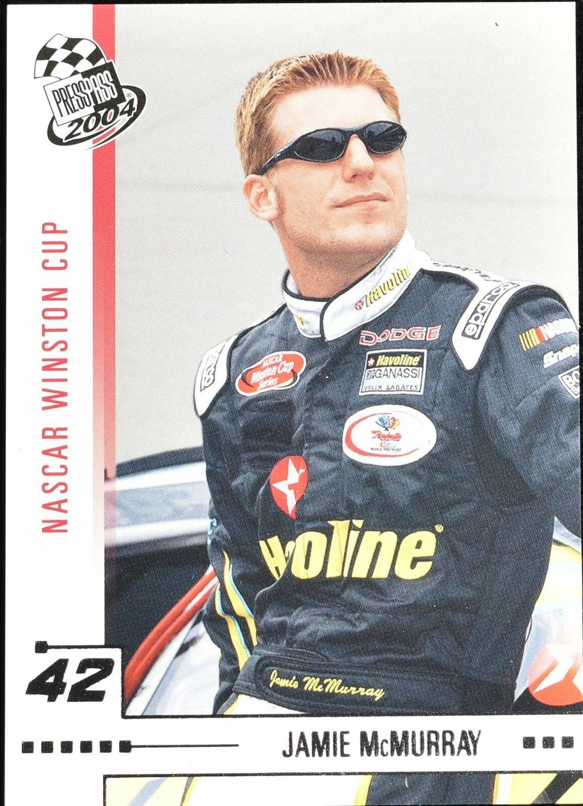 Jamie MCmurray Press Pass 2004 42 No. 21 Nascar Racing