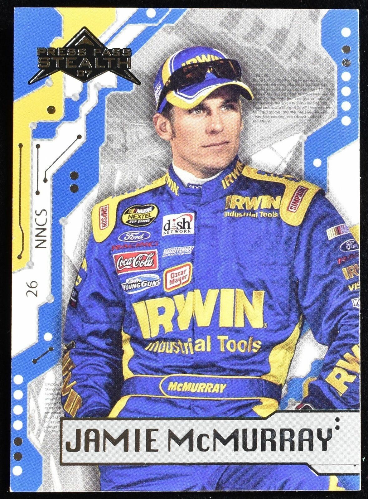 Jamie Mcmurray No. 17 2007 Nascar Racing Card Press Pass