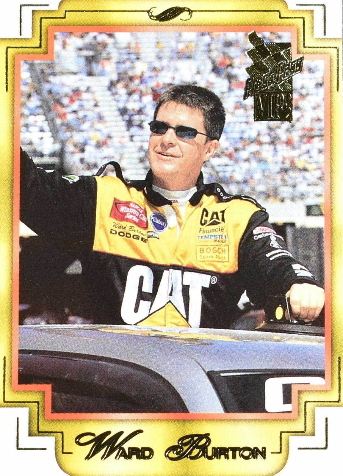 Ward Burton Press Pass Nascar Racing Card No. 10 2002