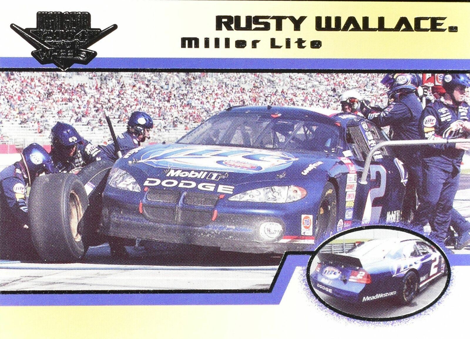 Rusty Wallace Highlights High Gear Wheels 2004 Nascar Racing Card