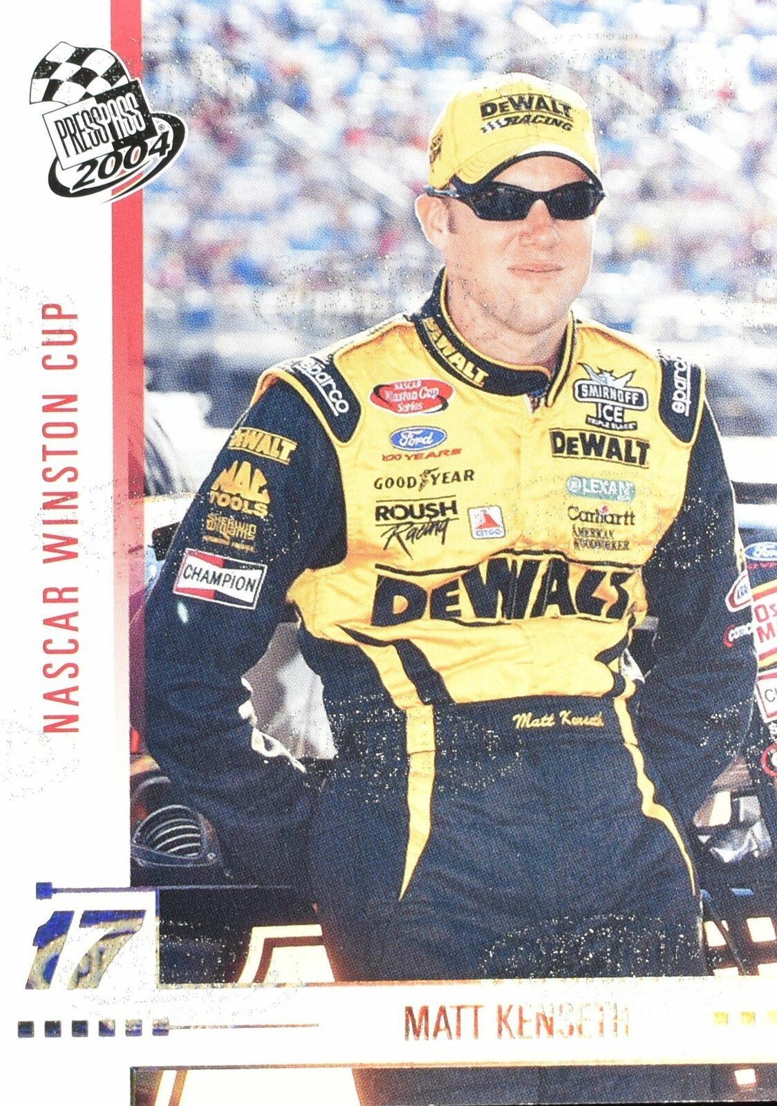 Matt Kenseth 17 Dewalt Nascar Racing card Press Pass P15