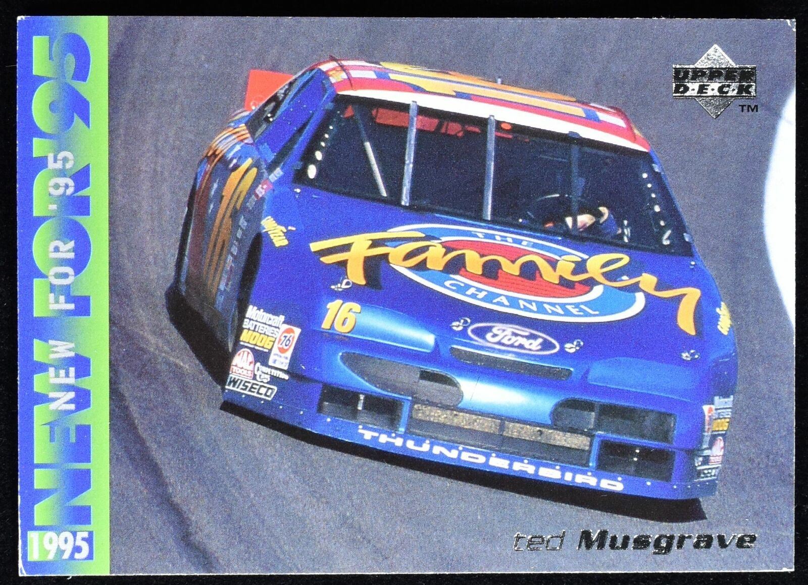 Ted Musgrave Upper Deck 1995 Nascar Racing cards