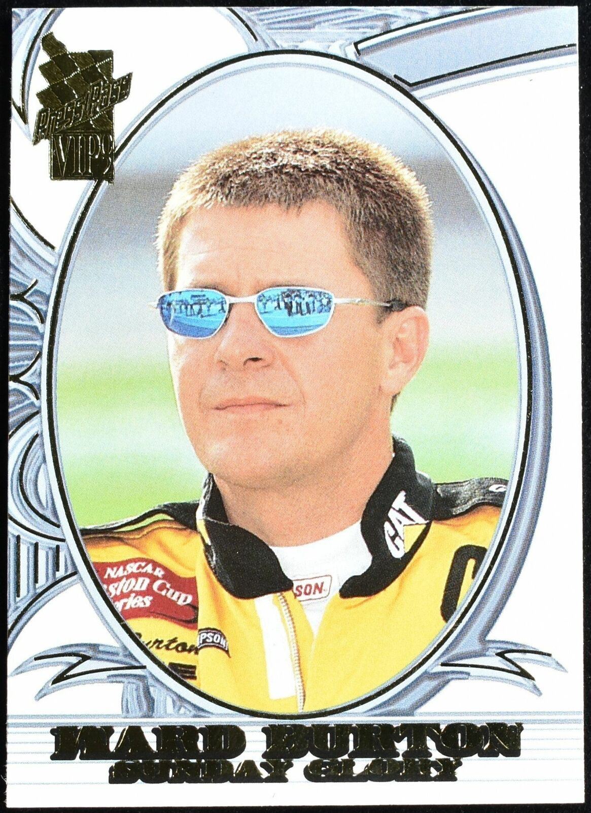 Ward Burton Sunday Glory Press Pass No. 19 Nascar Racing Card