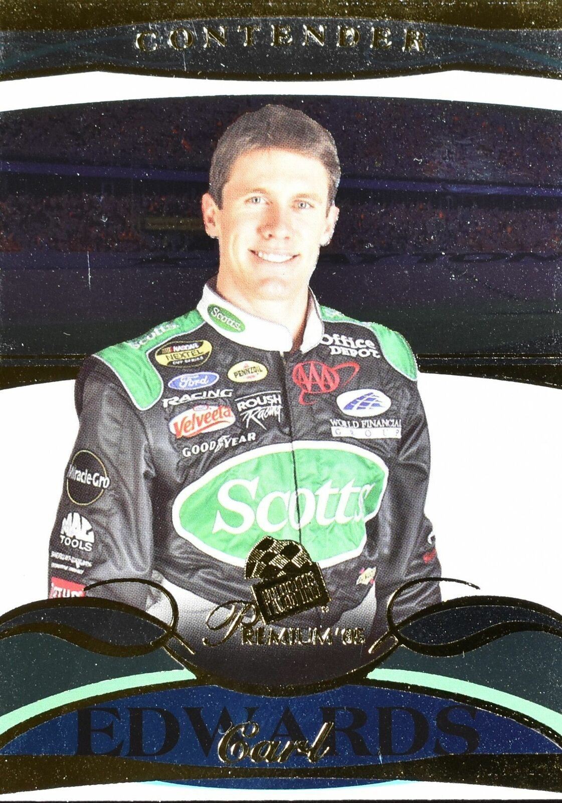 Carl edwards Contender Premium 2005 No. 6 Press Pass