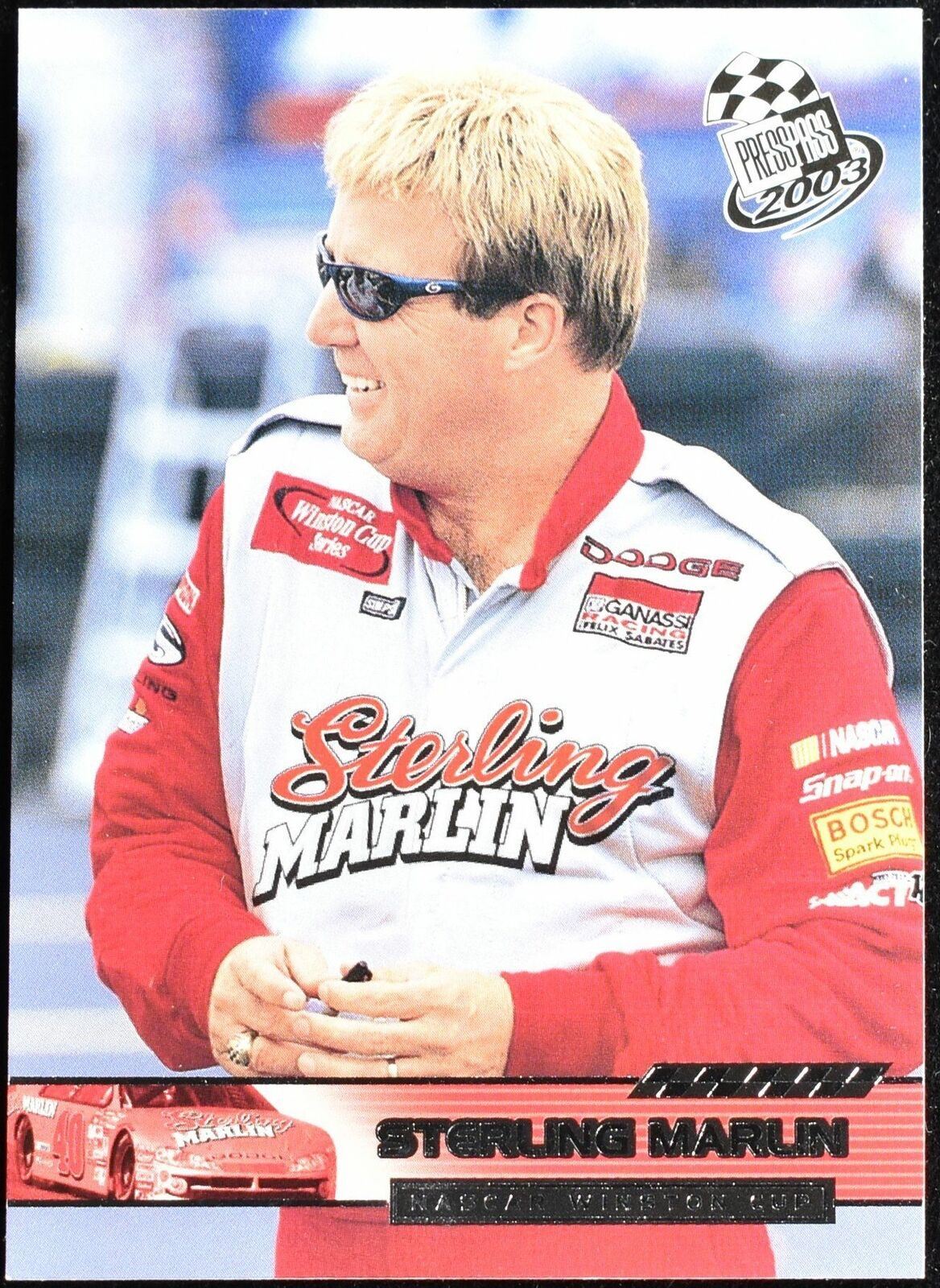 Sterling Marlin Nascar Winston Cup Press Pass 2003 No. 20