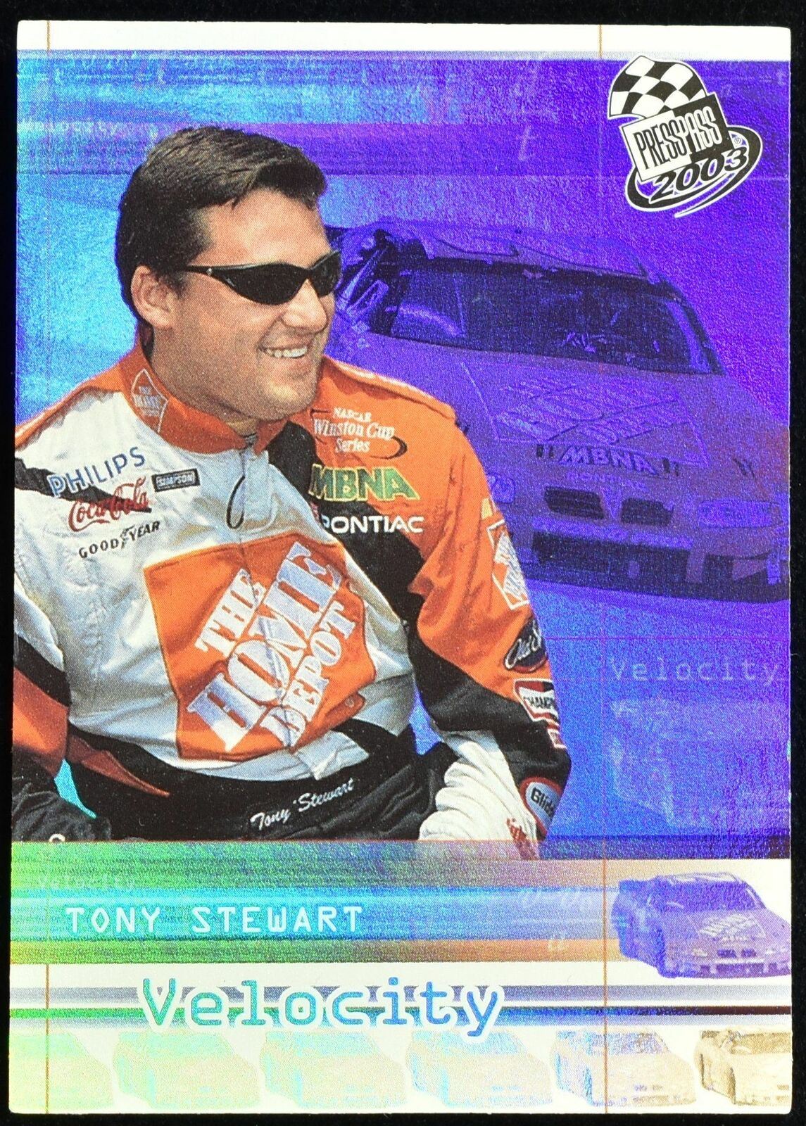 Tony Stewart Press Pass 2003 Velocity VC 8/9