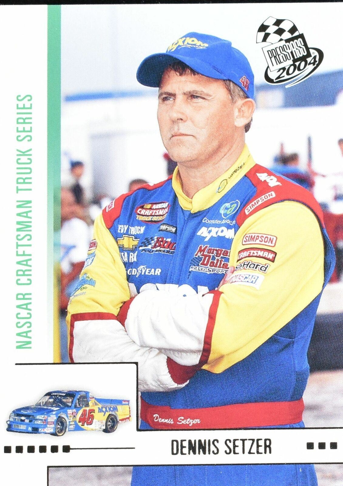 Dennis Setzer Craftsman truck Series 2004 Press Pass No. 55