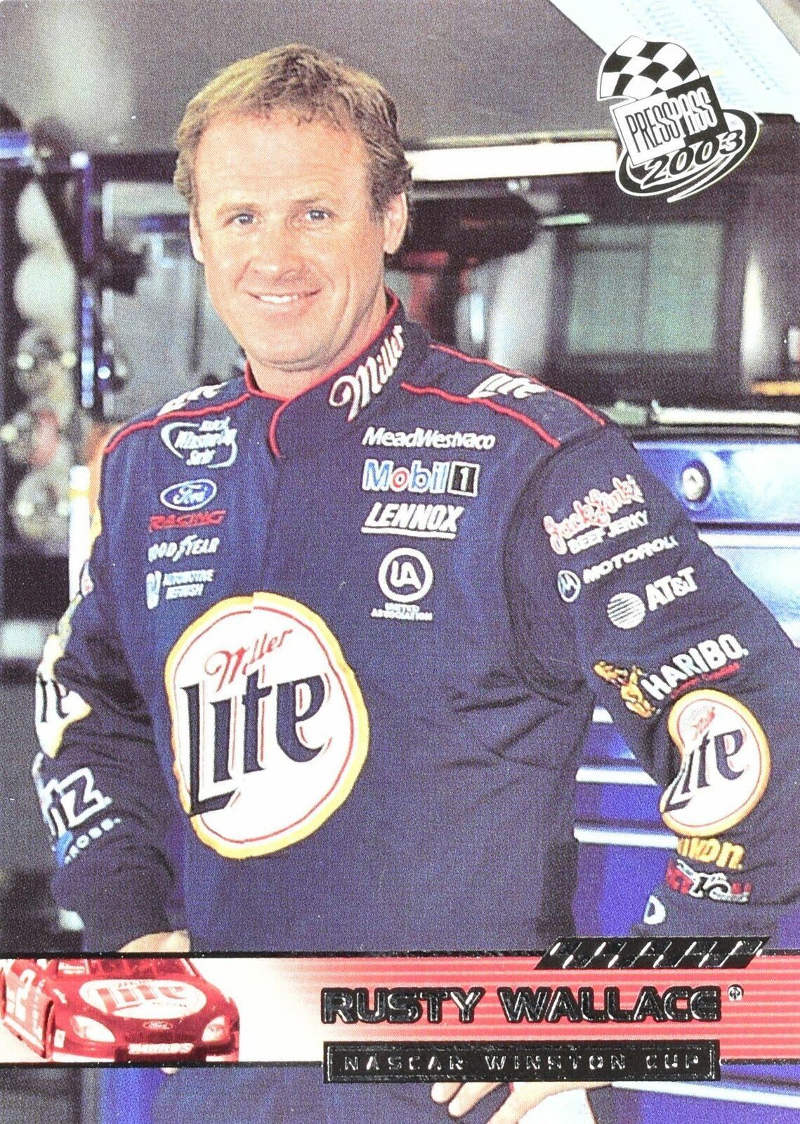 Rusty Wallace Nascar Winston Cup Press Pass 2003 No. 32