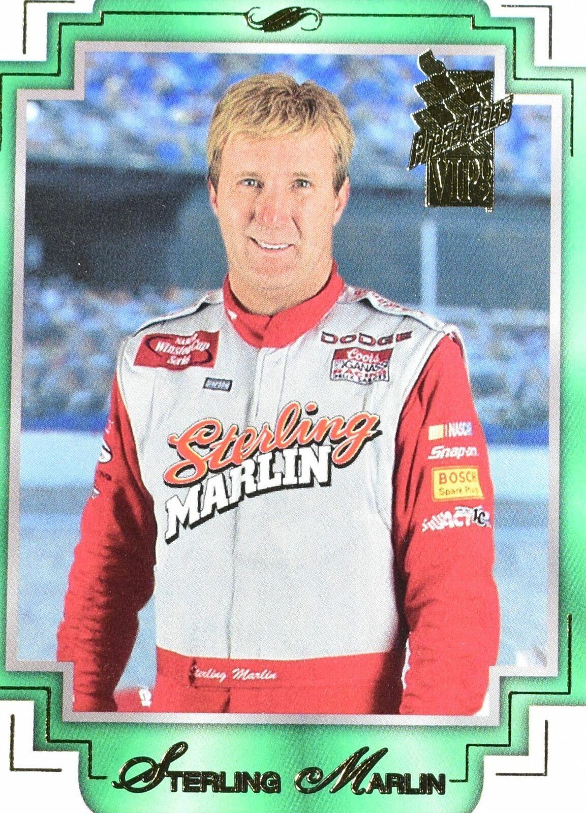 Sterling Marlin Press Pass VIP No. 14 Nascar Racing Card