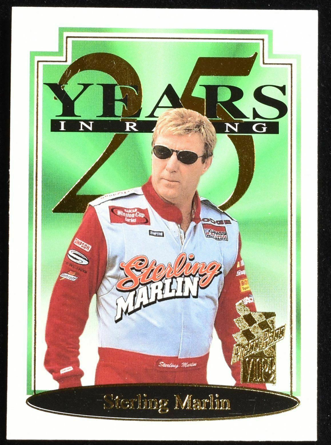 Sterling Marlin 25 years Press Pass Nascar Card 2002  No. 38